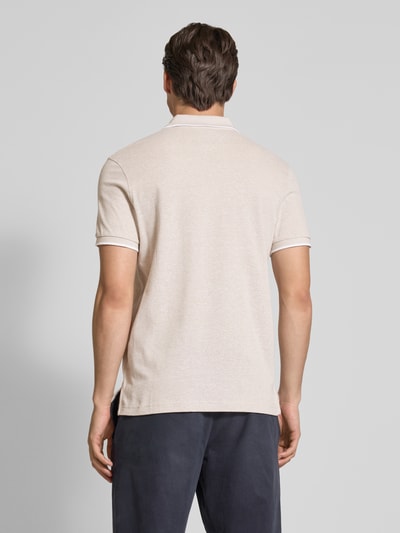 Tommy Hilfiger Regular fit poloshirt van een mix van katoen en linnen Beige - 5