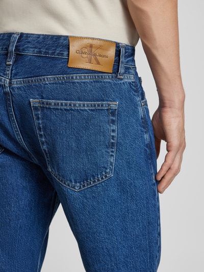 Calvin Klein Jeans Straight fit jeans in 5-pocketmodel Blauw - 3