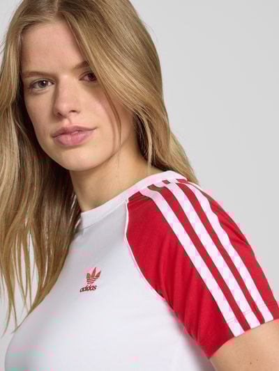 adidas Originals T-shirt met labelstitching Wit - 3