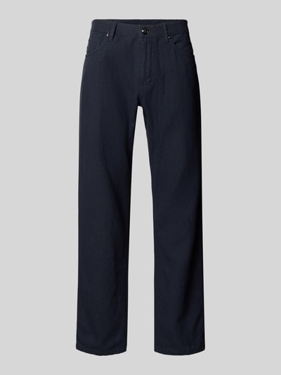 JOOP! Collection Regular Fit Leinenhose im 5-Pocket-Design Modell 'Fortress' Marine 2