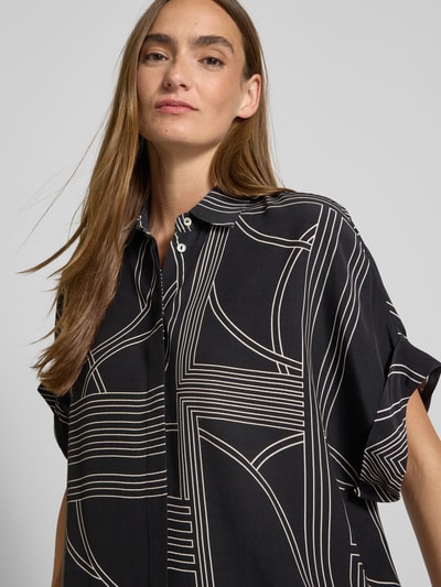 Jake*s Collection Regular Fit Bluse mit 1/2-Arm Black 3