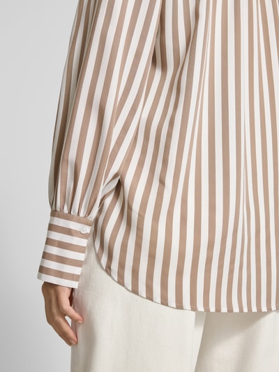 Brax Bluzka koszulowa o kroju regular fit ze sportowym mankietem model ‘Vic’ Szarobrązowy 3