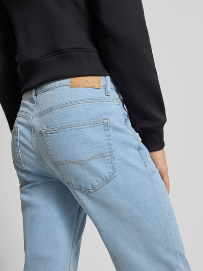 Pepe Jeans Straight fit jeans van katoenmix, model 'CASH' Jeansblauw - 3