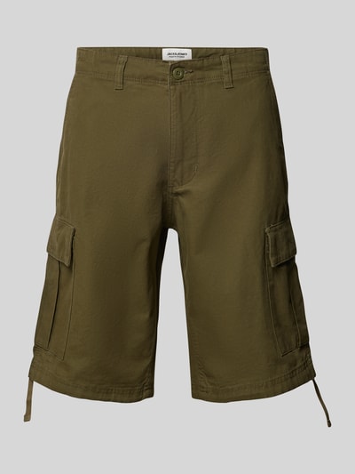 Jack & Jones Regular Fit Cargoshorts mit Gürtelschlaufen Modell 'COLE' Oliv 2