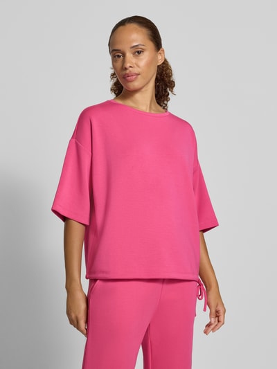 Christian Berg Woman Oversized Fit T-Shirt aus elastischem Material-Mix Fuchsia 4