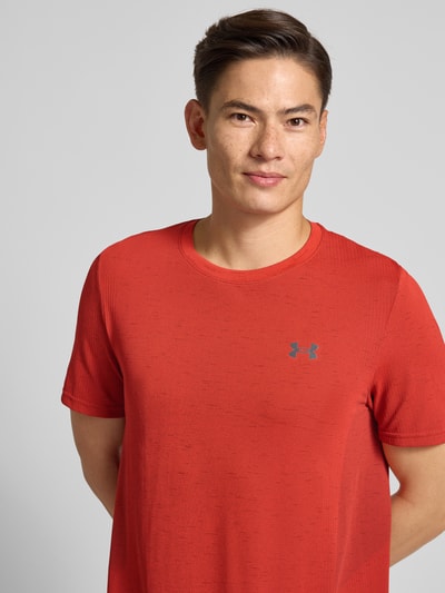 Under Armour T-Shirt mit Label-Print Rot 3
