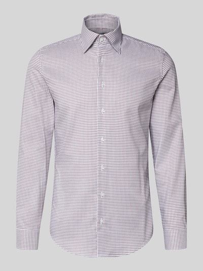 Produktfoto, Slim Fit Business Koszula z bawełny z kołnierzykiem typu button down, listwa guzikowa, Seidensticker, długość tyłu 78 cm, szerokość ramion 42 cm, długość rękawów 65 cm