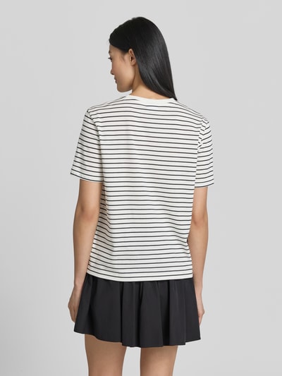 Jake*s Casual regular fit T-shirt van puur katoen Offwhite - 5
