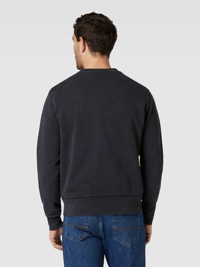 Polo Ralph Lauren Sweatshirt in effen design met labelstitching Zwart - 5