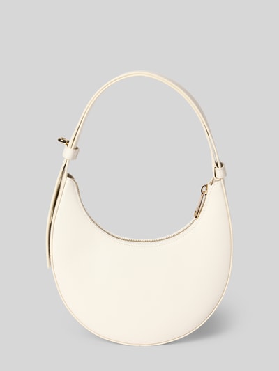Produktfoto, Handtasche aus Leder mit Label-Detail Modell 'DELIZIA MINI' von FURLA, naturalna skóra, główna przegroda z zamkiem błyskawicznym, detal z logo, uchwyt, szerokość w rozmiarze 1: 18 cm, długość w rozmiarze 1: 20 cm, głębokość w rozmiarze 1: 3 cm, długość paska na ramię w rozmiarze 1: 35 cm, jasny odcień, zaokrąglony kształt, gładka tekstura