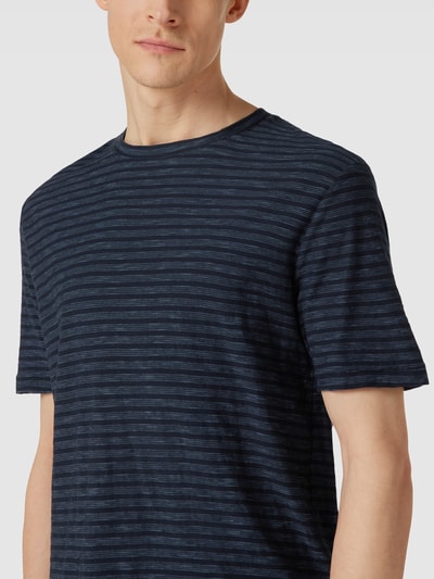 Marc O'Polo T-Shirt mit Streifenmuster Dunkelblau 3