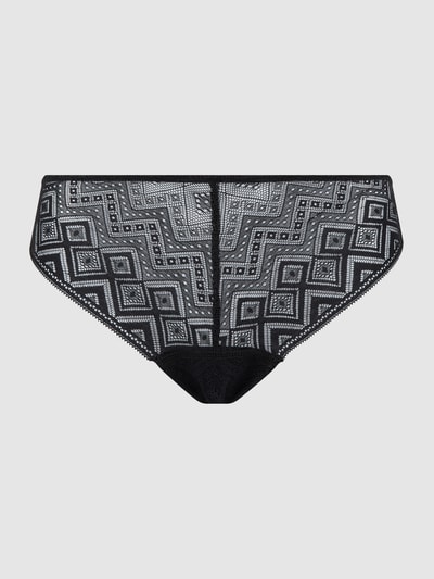 DKNY Figi tanga z koronki  Czarny 1