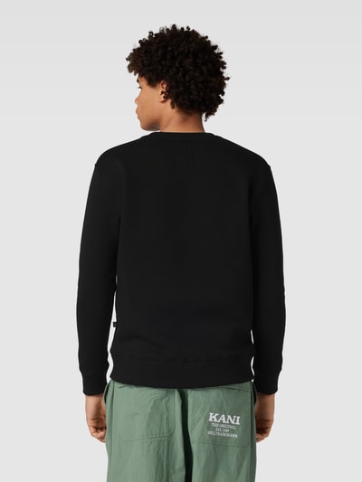 Alpha Industries Sweatshirt mit Label-Print Modell 'CARBON' Black 5