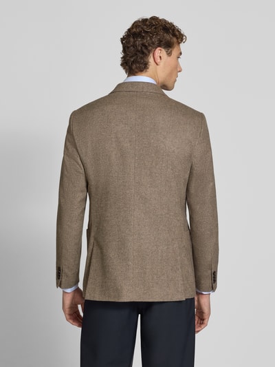 Tiger of Sweden Slim Fit Sakko aus reiner Viskose Modell 'Justin' Beige 5
