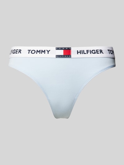 TOMMY HILFIGER String mit elastischem Logo-Bund Hellblau 1