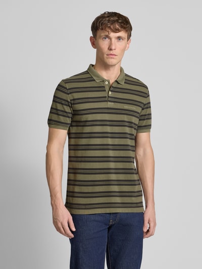 Marc O'Polo Regular Fit Poloshirt aus Baumwoll-Piqué Oliv 4