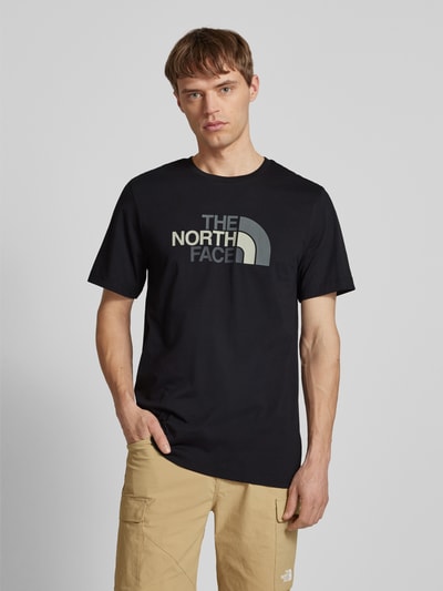 The North Face T-Shirt mit Label-Print Modell 'EASY' Black 4