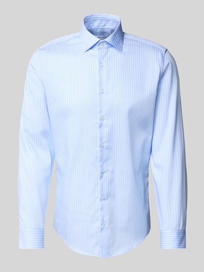 SEIDENSTICKER Koszula biznesowa o kroju slim fit z kołnierzykiem typu kent Błękitny 2