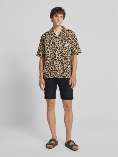 ONLY & SONS Regular Fit Jeansshorts aus Baumwoll-Mix Modell 'PLY' Black 1