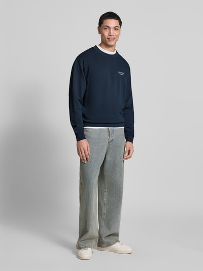 Marc O'Polo DENIM Regular fit sweatshirt van puur katoen Marineblauw - 1