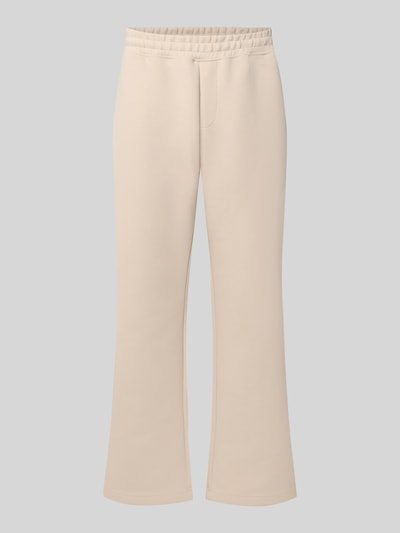Produktfoto, Straight Fit Sweatpants mit elastischem Bund von JACK & JONES in Beige, Baumwoll-Mix, sichtbarer Elastikbund, Eingrifftaschen