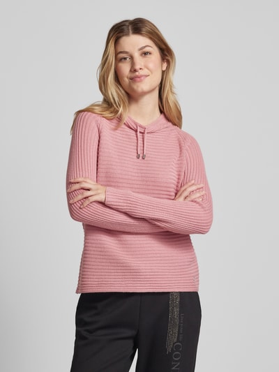 monari Gebreide pullover met tunnelkoord Roze - 4