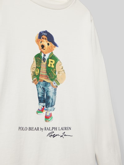 Polo Ralph Lauren Kids Shirt met lange mouwen en motief- en labelprint Offwhite - 2