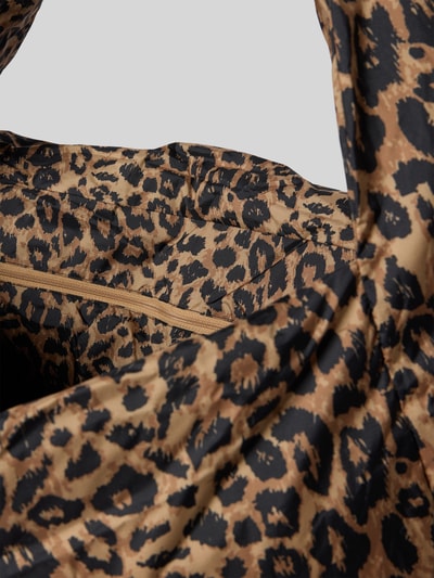 MADS NØRGAARD Schoudertas met logopatch, model 'Pillow' Middenbruin - 5