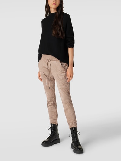 Raffaello Rossi Jogpants in Veloursleder-Optik Modell 'CANDICE' Sand 1