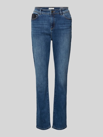 Christian Berg Woman Slim fit jeans met pailletten Blauw - 1