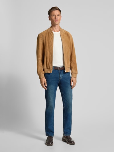 MCNEAL Regular fit jeans in 5-pocketmodel Rookblauw - 1