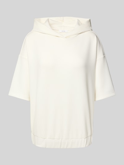 OPUS Sweatshirt mit Kapuze und 1/2-Arm Modell 'Gerta' Beige 2