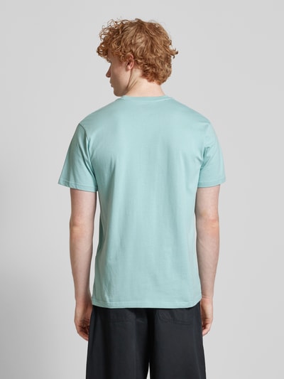 Quiksilver T-shirt met labelprint Turquoise - 5