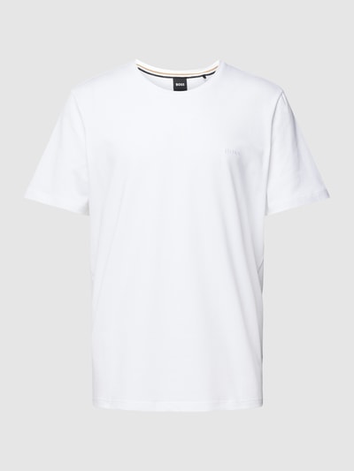 BOSS T-Shirt mit Label-Stitching Weiss 2