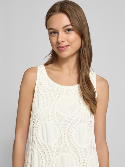 ROBE LÉGÈRE Minikleid mit Häkelspitze Offwhite 3