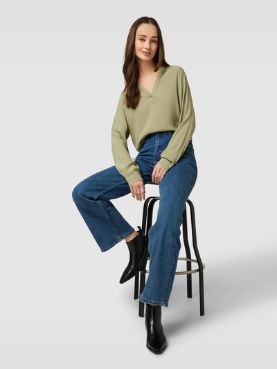 Esprit Blouse met tuniekkraag Kaki - 1