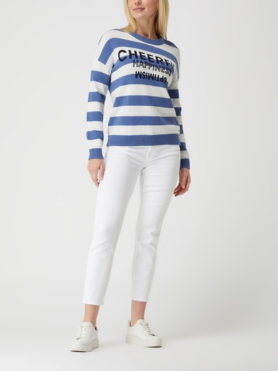 BETTY & CO GREY Sweter z mieszanki bawełny  Bleu 1