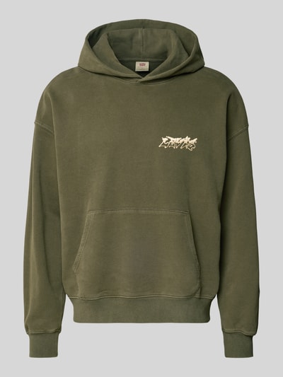 Levi's® Relaxed Fit Hoodie aus reiner Baumwolle Modell 'TWO HORSE' Taupe 2