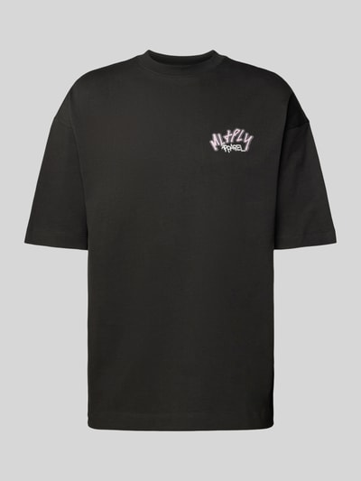 Multiply Apparel T-shirt z czystej bawełny Czarny 2