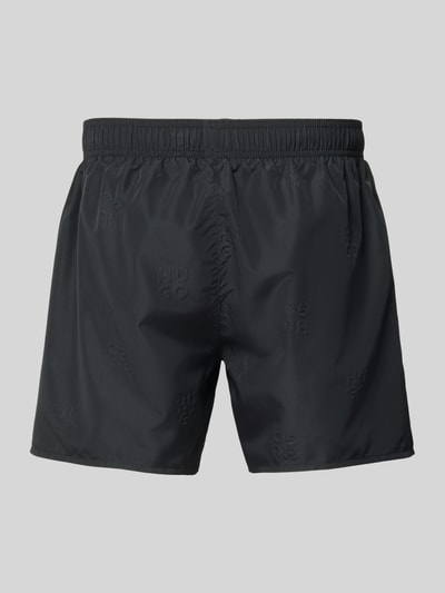 HUGO Badehose mit Allover-Muster Modell 'TONAL_LOGO' Black 3