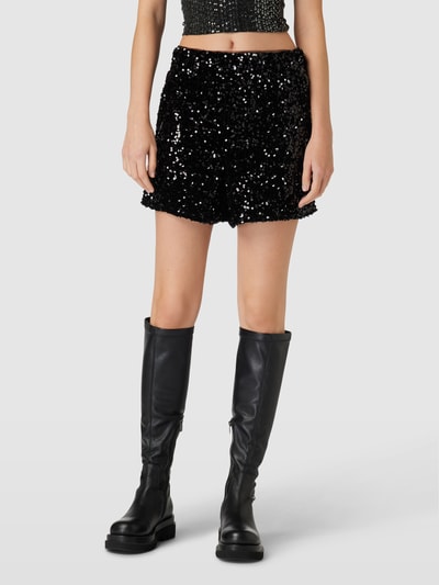ONLY Shorts mit Paillettenbesatz Modell 'CONFIDENCE' Black 4