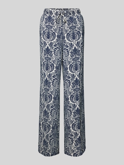 Cambio Wide Leg Stoffhose mit Tunnelzug Modell 'AVRIL' Marine 2