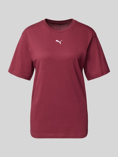 PUMA Relaxed fit T-shirt met logoprint Bordeaux - 2