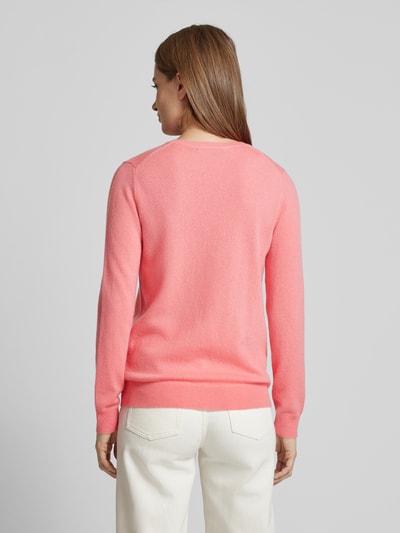 (The Mercer) N.Y. Strickpullover mit gerippten Abschlüssen Pink 5