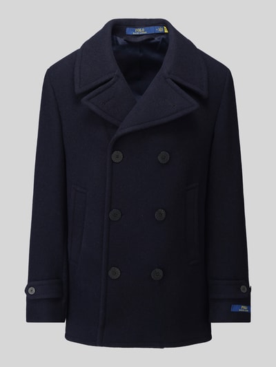 Polo Ralph Lauren Regular Fit Mantel mit Woll-Anteil Marine 2