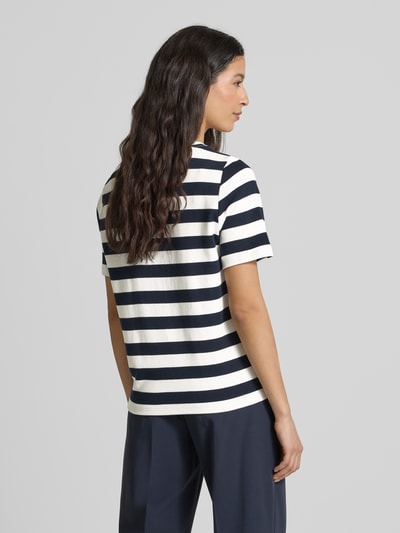 Tom Tailor T-shirt o kroju regular fit z czystej bawełny Ciemnoniebieski 5