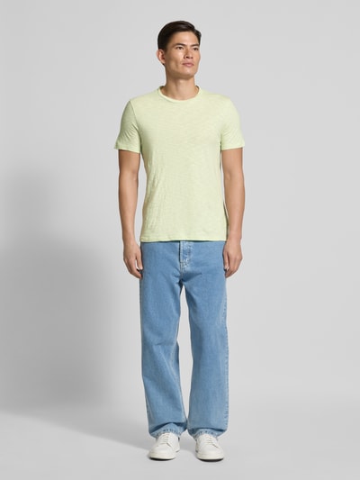 Armedangels Regular Fit T-Shirt aus reiner Baumwolle Hellgruen 1