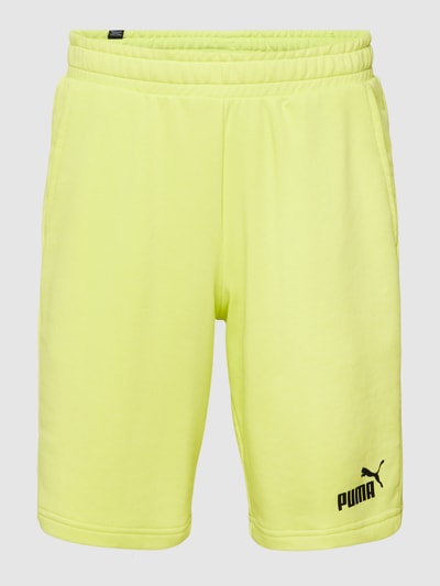 PUMA PERFORMANCE Sweatshorts mit Label-Print Modell 'ESS SWEAT BERMUDAS' Gelb 2