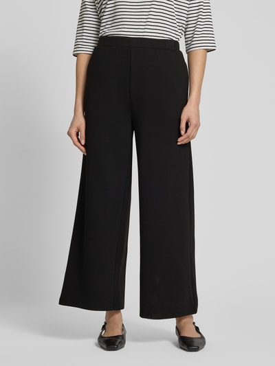 Vila Wide Leg Stoffhose mit Eingrifftaschen Modell 'SIFFI' Black 4