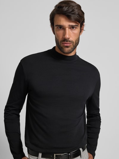 Drykorn Longsleeve mit Stehkragen Modell 'MORITZO' Black 3